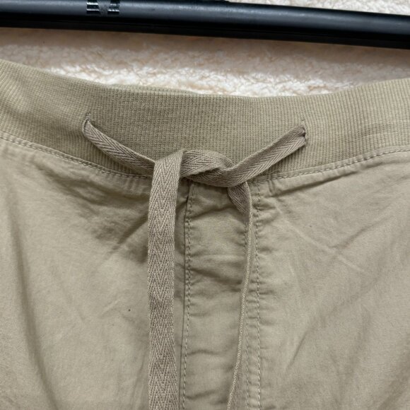 929. 5X - ST. JOHN'S BAY - Pull On Khaki Cargo Capri Pants Cotton NEW - Picture 6 of 9